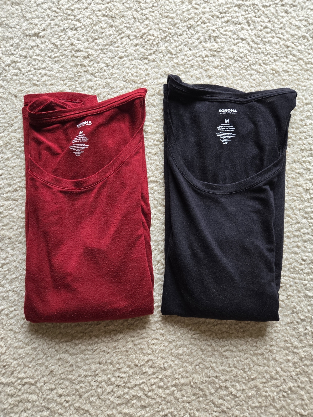 SONOMA Women's Maternity Long Sleeve Tops - Set Of 2